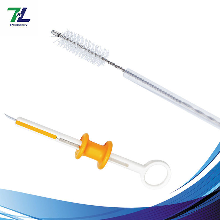 Disposable Endoscopic Cytology Brush Stainless Steel ABS For Bronchoscopy