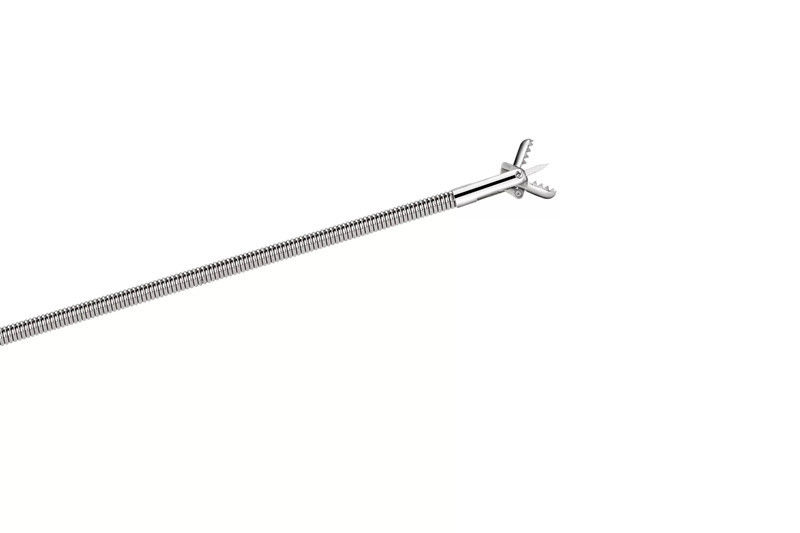 Uncoated Gastroscopy Biopsy Forceps Oval Cup 2300mm Without Spike Endoscopic Biopsy Forceps
